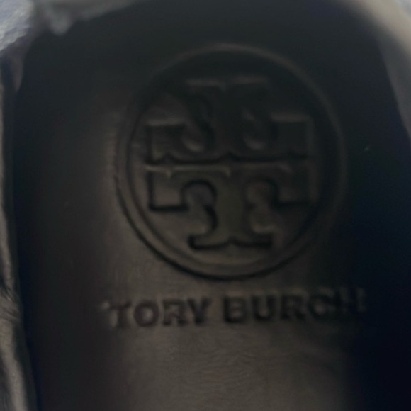 Tory Burch Navy Blue  Leather 8.5 ballet flats -Good used condition. - Picture 4 of 5